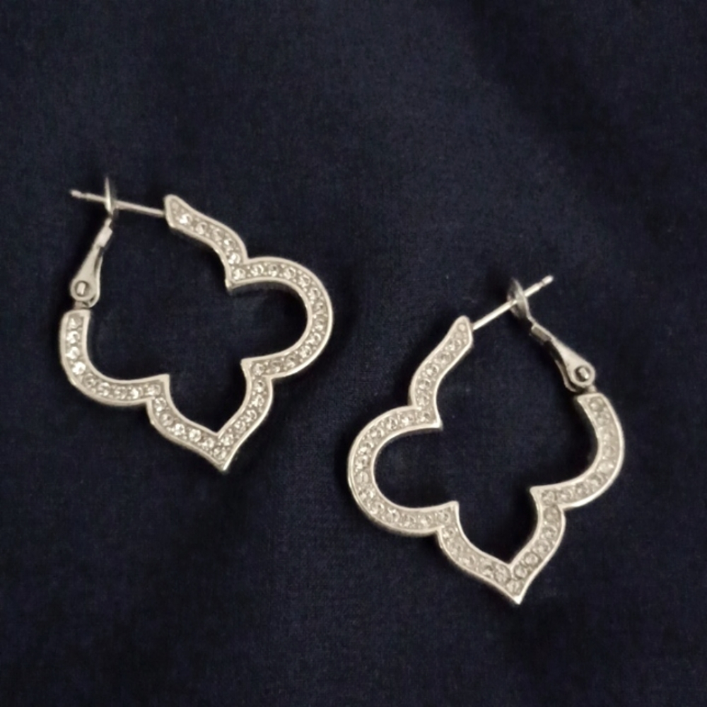 Brighton Toledo Pavé Hoop Earrings